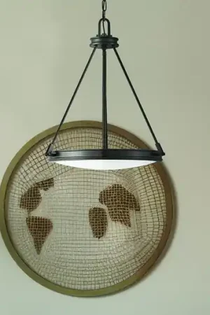 Lampada a sospensione Collier, nero, Ø 54,3 cm, acciaio, vetro, E14 Prezzo Basso