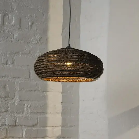 Ultimissimo Modello Lampada a sospensione OSRAM DROP, marrone, Ø 40 cm, cartone ondulato, E27