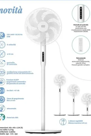 Ventilatore a piantana 40 cm CFG EV129 Offerta Lampo