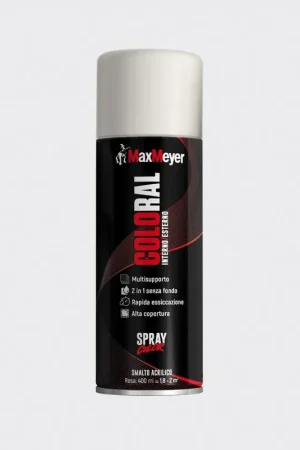 Solo Oggi Smalto acrilico spray bianco opaco RAL 9010 400ml MaxMeyer 025335C010002