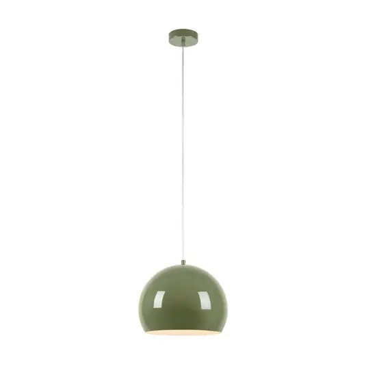 Lampada a sospensione Pop, Ø 28 cm, verde, metallo A Buon Prezzo