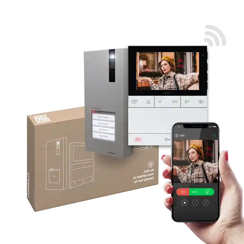 Kit videocitofono Wi Fi 5 pollici Comelit - PL8451V Prezzo Di Fabbrica
