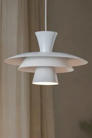 Lampada a sospensione Plato, bianco, metallo, Ø 38 cm, E27 Ultimissimo Modello
