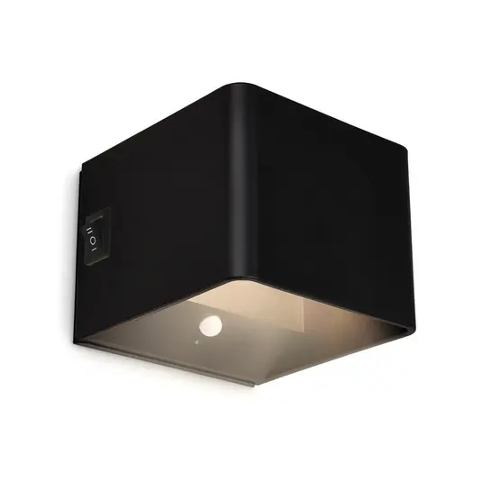 Miglior Prezzo Applique a LED ricaricabile Barro, nero Larghezza 8 cm Metallo, sensore