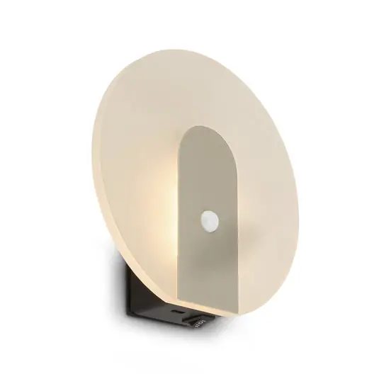 Prezzo Di Fabbrica Applique a LED ricaricabile Taro, color oro chiaro, Ø 15 cm, sensore