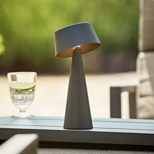 Lampada da tavolo a LED ricaricabile Solino, grafite, solare/USB, 26 cm IP44 Miglior Prezzo