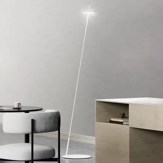 Di Tendenza Lampada LED da pavimento Mahina, bianca, altezza 130 cm, metallo, CCT