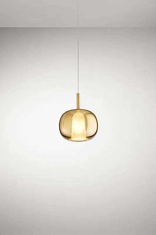 Lampada sospensione vetro oro 8254 OR Perenz Offerta Limitata