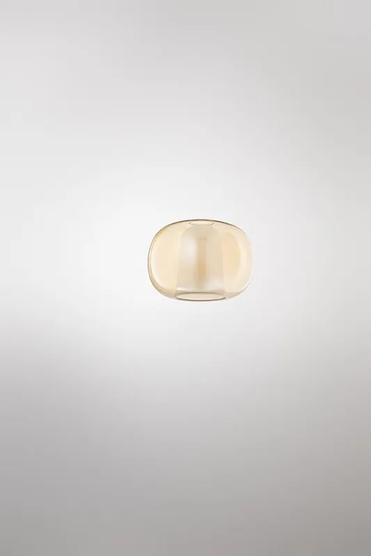 Subito Disponibile Plafoniera vetro borosilicato ambra 22 cm Perenz 8586 AM