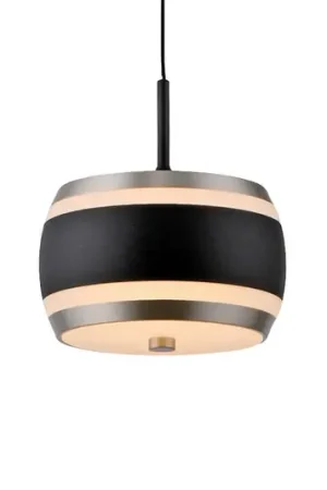 Spedizione Espresso Lampada LED a sospensione PURE Falling Rings, nera, Ø 13 cm, CCT