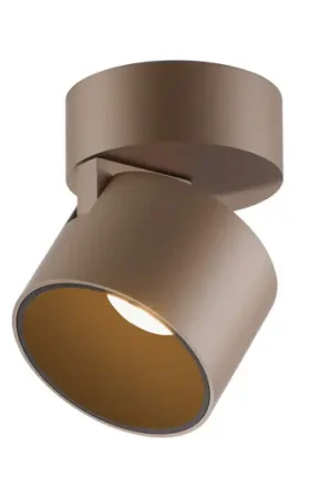 Faretto da soffitto LED PURE Cup, color bronzo, Ø 9,5 cm, metallo Scelto Dai Clienti