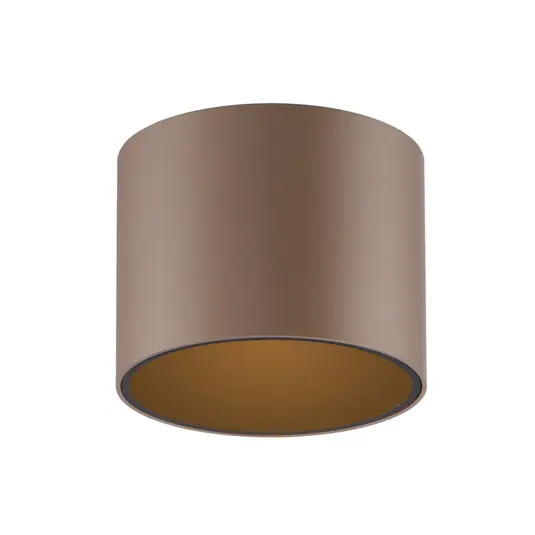 Plafoniera LED per il bagno PURE Point, color bronzo, Ø 18 cm, IP44 Di Tendenza
