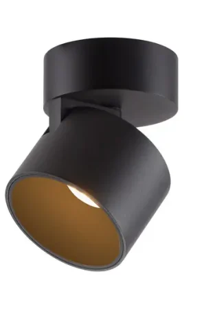 Ultime Pezzi Faretto da soffitto LED PURE Cup, nero, Ø 9,5 cm, metallo
