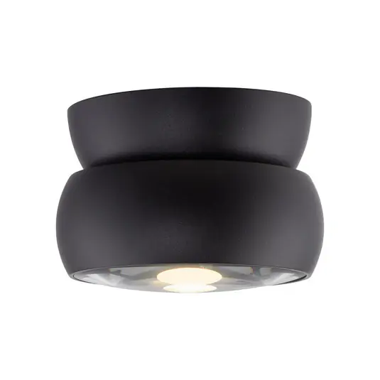 Ultimissimo Modello Faretto da soffitto LED PURE Move, nero, Ø 12 cm, metallo/vetro