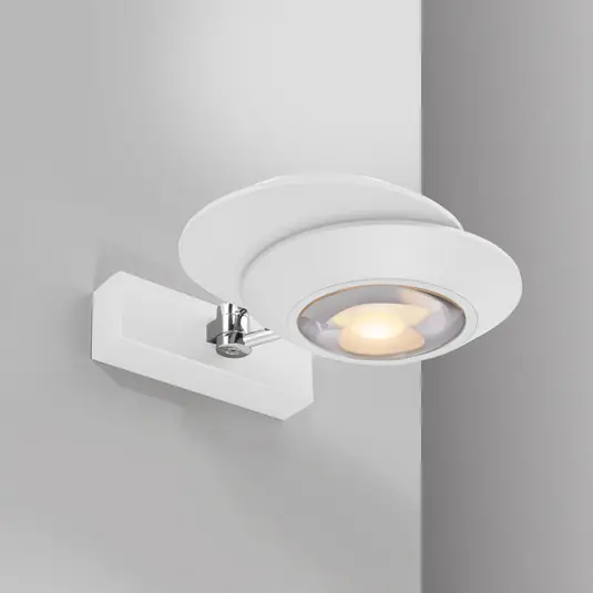 Compra Online Applique a LED PURE Oculis, bianca, 30 cm, ferro/vetro, a 2 luci
