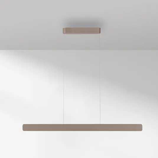 Solo Oggi Paul Neuhaus lampada LED a sospensione Q-Stretto, bronzo, 120 cm
