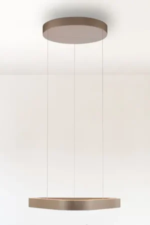 Paul Neuhaus lampada LED a sospensione Q-Stretto, bronzo, 60 cm Prezzo Di Fabbrica
