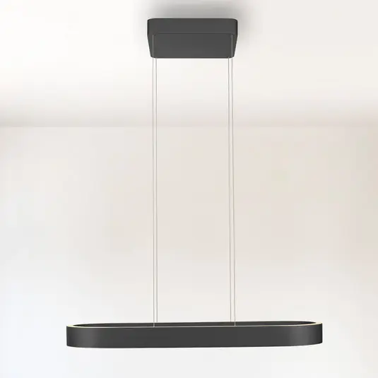 Paul Neuhaus lampada LED a sospensione Q-Stretto, nera, 86,8 cm Offerta Limitata