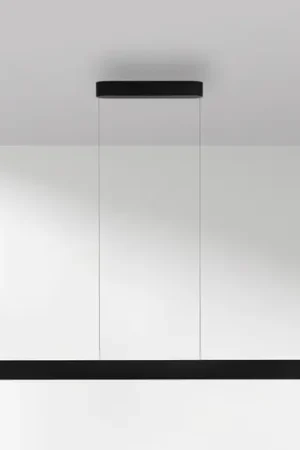 Compra Online Paul Neuhaus lampada LED a sospensione Q-Stretto, nera, 120 cm