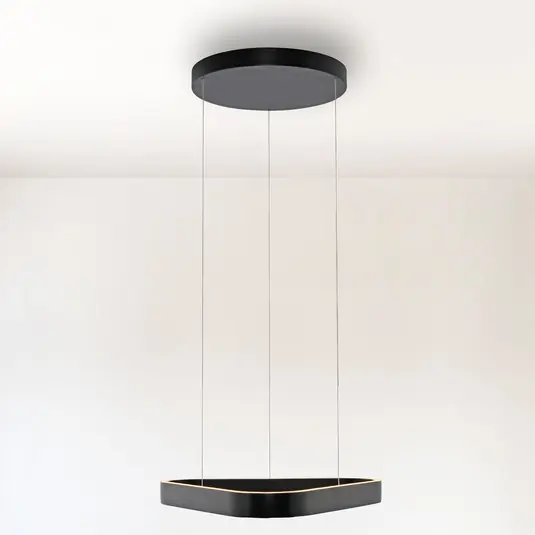 Occasione Imperdibile Paul Neuhaus lampada LED a sospensione Q-Stretto, nera, 60 cm