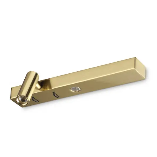 Applique a LED Ideal Lux Bonne Nuit 1, color ottone, 22 cm Quantità Limitata