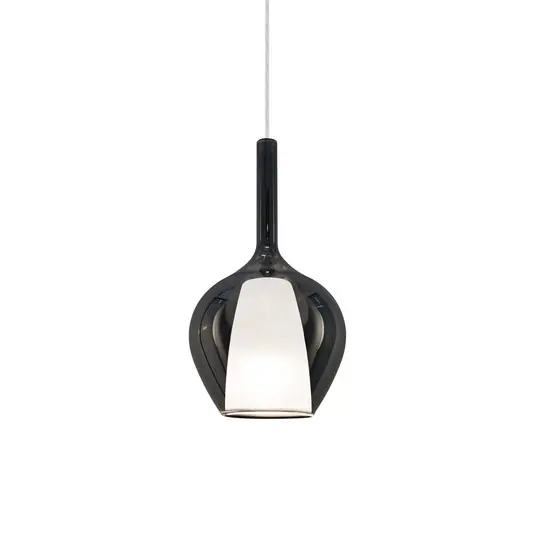 Ideal Lux Lampada a sospensione Kalique 1, grigio fumo, Ø 18 cm Soddisfatti O Rimborsati