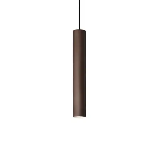 Subito Disponibile Lampada a sospensione Ideal Lux Look, marrone scuro, Ø 6 cm, metallo
