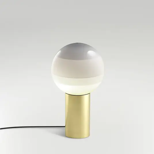 MARSET lampada da tavolo Dipping Light S, bianco/ottone Miglior Prezzo