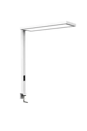 Direttamente Dal Produttore Lampada LED a morsetto MAULsenja, bianca, alluminio, dimmerabile, sensore, CCT