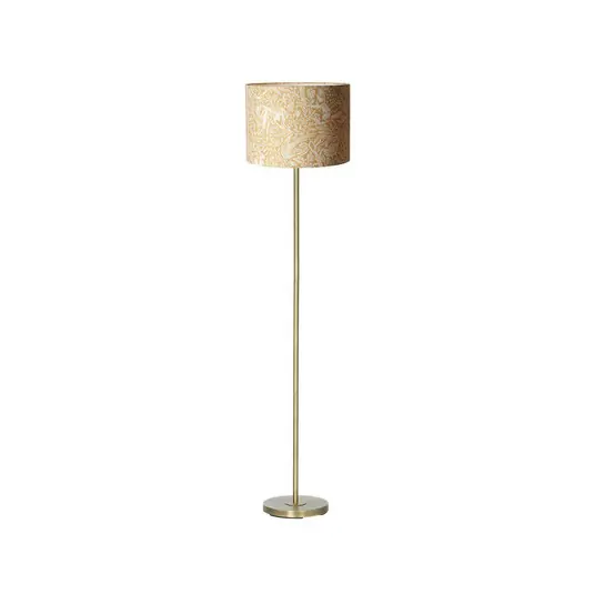 Piantana Amy, giallo/oro, altezza 150 cm, tessuto, E27 Reso Gratuito