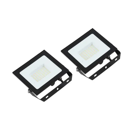 Quantità Limitata Prios LED faretto da esterno Maikel, 50 W, metallo, set da 2