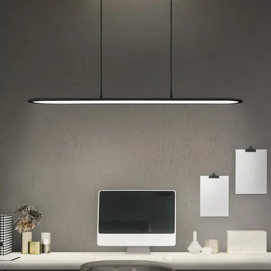 Acquista Ora OSRAM LED pendente Office line pannello LED Ellipse nero 940 dimmerabile