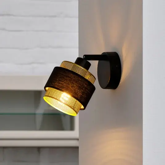 OSRAM plafoniera da soffitto Decor Spot Hornet, a 1 luce, nero/oro Prezzo Conveniente