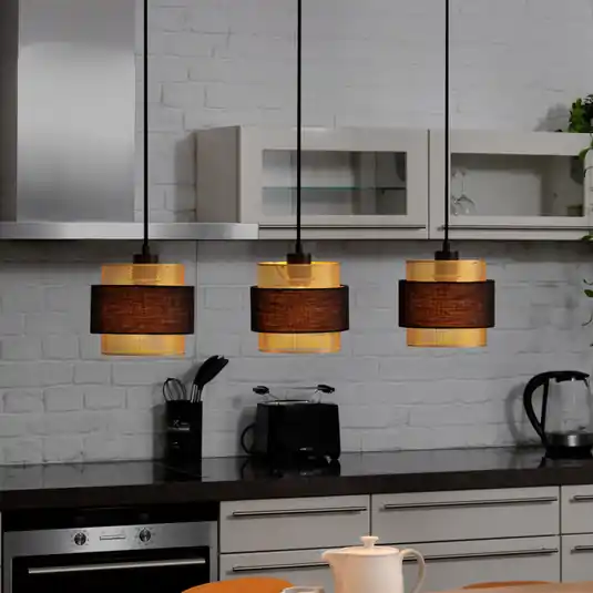 Compra Adesso Lampada a sospensione OSRAM Decor Hornet, a 3 luci, nero/oro