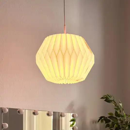 Lampada a sospensione OSRAM Decor Paper Gem, bianca, carta, E27 Compra Online