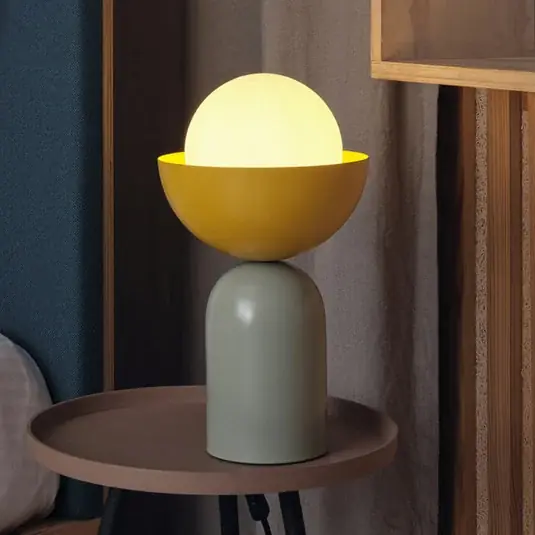 Compra Adesso Lampada da tavolo OSRAM Decor Bowl, verde/giallo, acciaio, E14