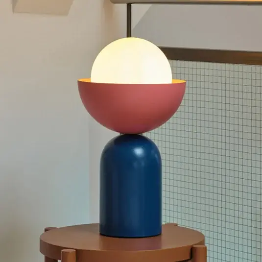 Miglior Prezzo Lampada da tavolo OSRAM Decor Bowl, blu/rosa, acciaio, E14