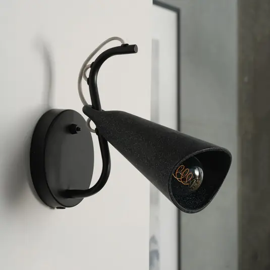 Scelto Dai Clienti OSRAM applique Decor Bell, nera, acciaio, E27