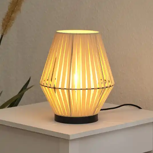 Affare Lampada da tavolo OSRAM Decor Striscia, beige, tessuto, E14