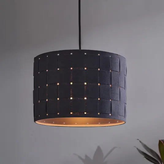 Reso Gratuito Lampada a sospensione OSRAM Decor Felt Weaving, Ø 28 cm, grigio, feltro E27