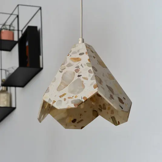 Lampada a sospensione OSRAM Decor Gleam Flower, terrazzo, beige, E27 Reso Gratuito