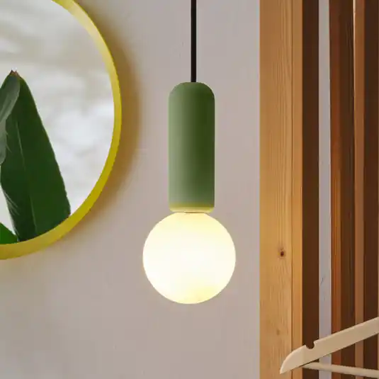Lampada a sospensione OSRAM Decor Concrete Mic, verde, cemento, G9 Saldi