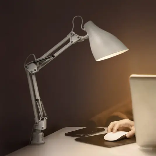 Sconto Lampada con morsetto OSRAM Office Line Desk Pear Clip, bianca, E27