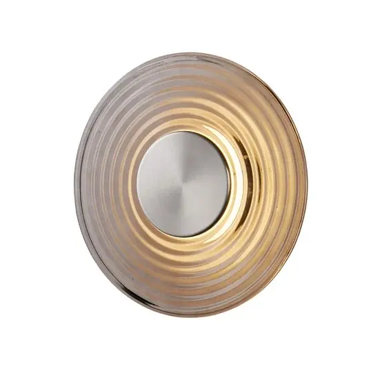 Offerta Limitata Appliance a LED Cleo, grigio/color nichel, Ø 30 cm, vetro