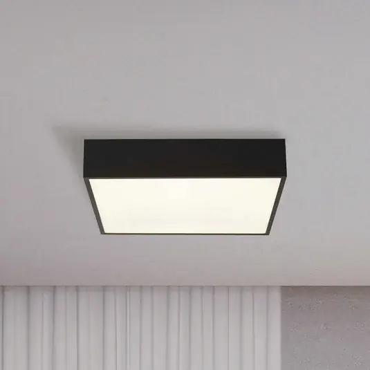 Subito Disponibile Plafoniera LED per il bagno Zeus, nera, lunghezza 30 cm, metallo