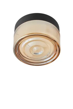 LOOM DESIGN plafoniera LED Otto Wave, ambra, IP65 Solo Oggi