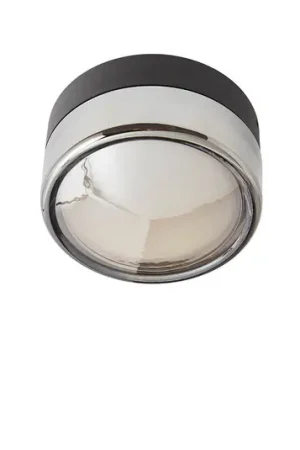 LOOM DESIGN plafoniera LED Otto Convex, grigio, IP65 Di Tendenza