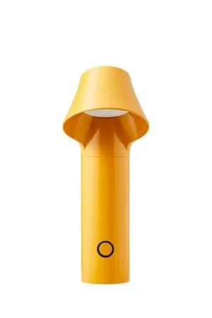Promo Stagionale LOOMG DESIGN lampada da tavolo LED ricaricabile Willow, gialla, alluminio, IP54