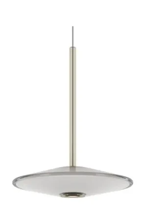 LOOM DESIGN lampada LED a sospensione Solene, bianca, vetro, Ø 20 cm Quantità Limitata