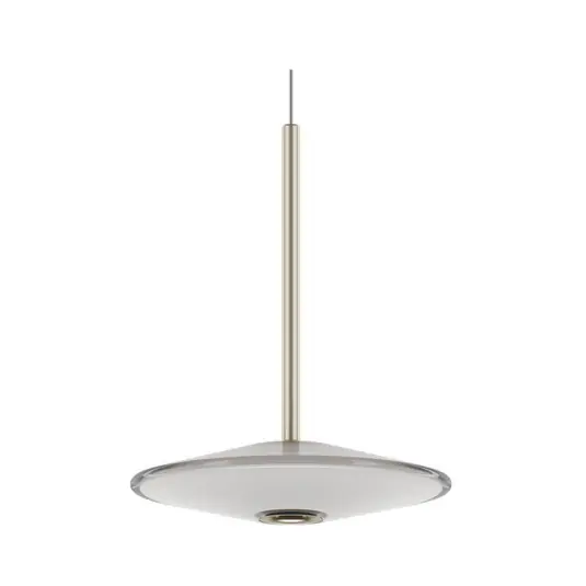 LOOM DESIGN lampada LED a sospensione Solene, bianca, vetro, Ø 20 cm Quantità Limitata
